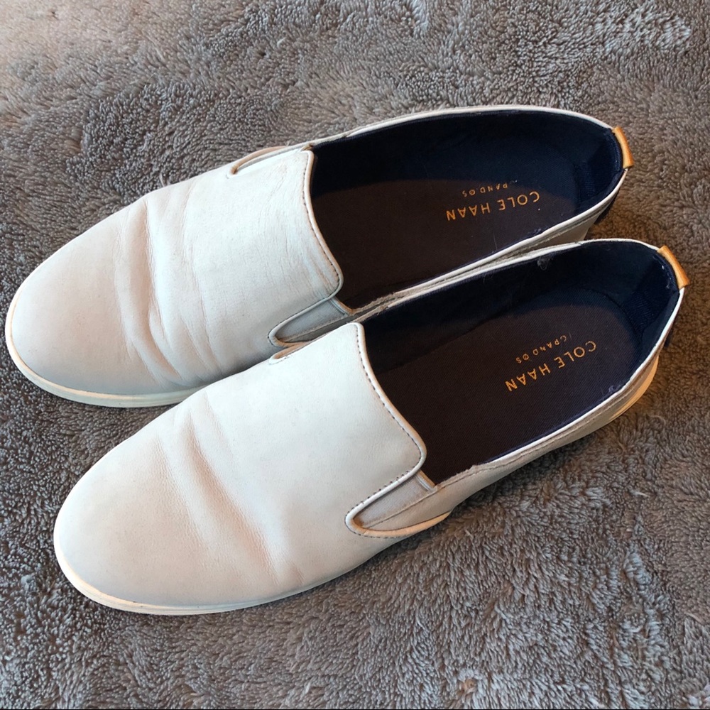 Cole Haan Light Grey Loafers